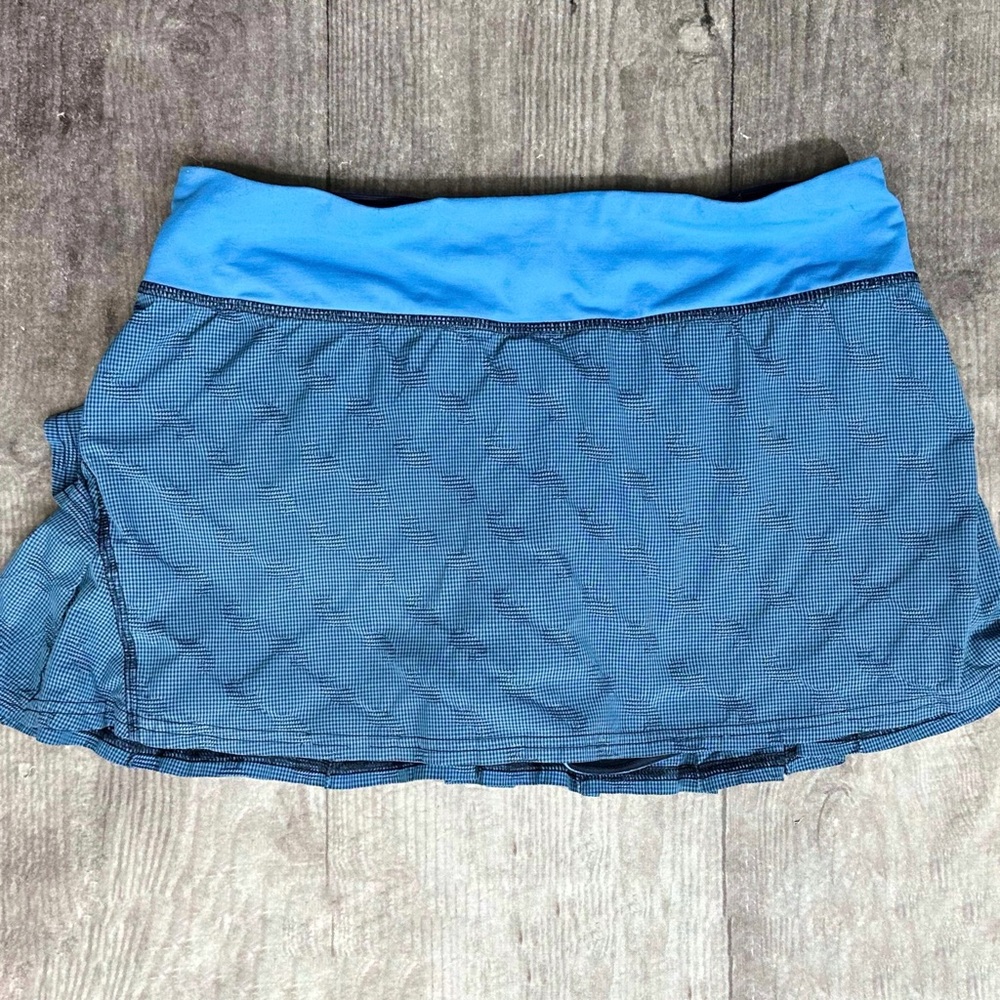 Lululemon Pace Setter Skirt in Black/ Cornflower/Inkwell [BB119]